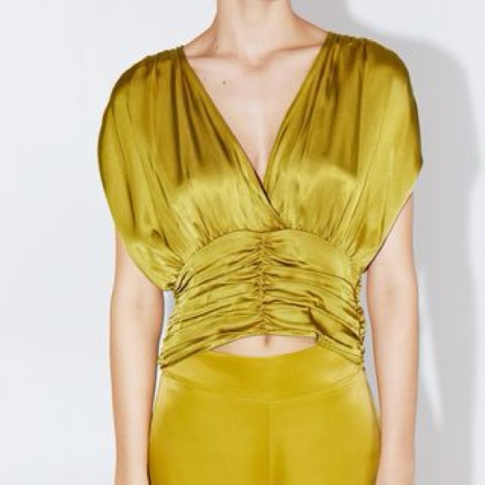 Zara Kimono/Drapped blouse